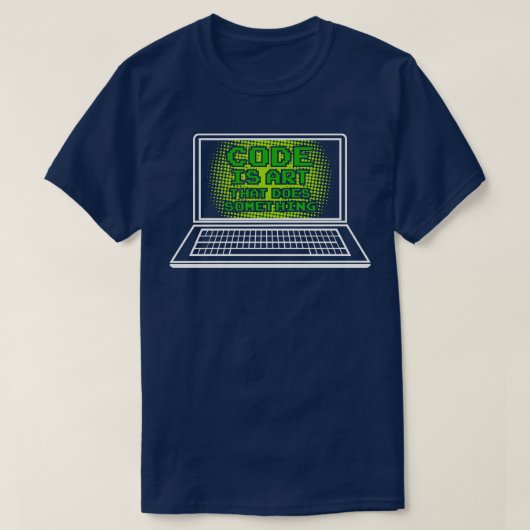 コーおもしろいドはTシャツやシャツを作るアートだ Tシャツ (デザイン正面)