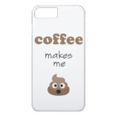 コーおもしろいヒーを飲むと絵文字のフレーズがウンチになる Case-Mate iPhoneケース (裏面)