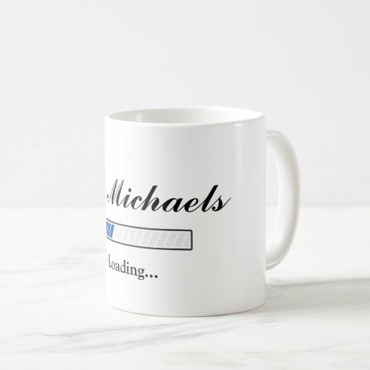 コーおもしろいヒーマグを装填する医学生医師 コーヒーマグカップ (正面右)