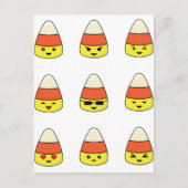 コーおもしろいン絵文字 ポストカード (正面)