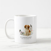 コーイケルホンディエ 水彩画の犬 コーヒーマグカップ (左)