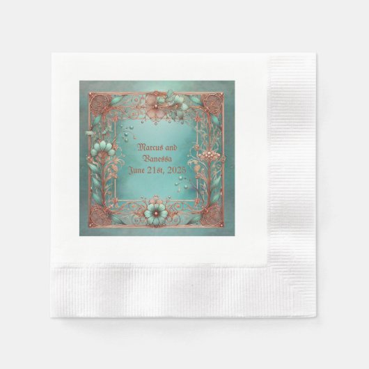 コーインドカクテルペーパーナプキン 縁ありカクテルナプキン (正面)