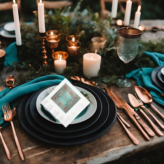 コーインドカクテルペーパーナプキン 縁ありカクテルナプキン