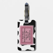 コーウィドパーソナライズされたデザインラゲッジタグテンプレート ラゲッジタグ (裏面縦)
