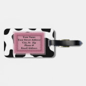 コーウィドパーソナライズされたデザインラゲッジタグテンプレート ラゲッジタグ (裏面横)