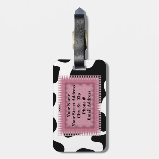 コーウィドパーソナライズされたデザインラゲッジタグテンプレート ラゲッジタグ (裏面縦)