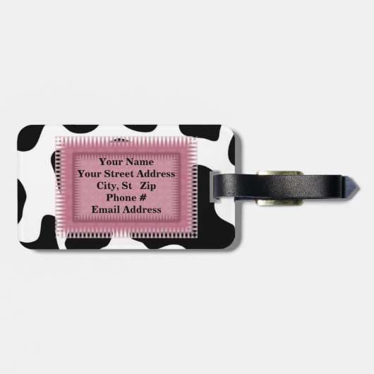 コーウィドパーソナライズされたデザインラゲッジタグテンプレート ラゲッジタグ (裏面横)