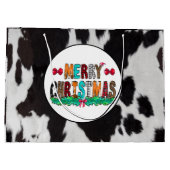 コーウィド白黒メリークリスマスラージ抱き枕 ラージペーパーバッグ (裏面)