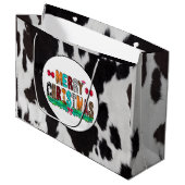 コーウィド白黒メリークリスマスラージ抱き枕 ラージペーパーバッグ (正面アングル)