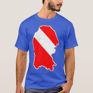 コーウィラメキシコシャツダイバーフラッグスキューバダイバーシャツ Tシャツ