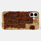 コーウッドティキサンウッドサフェイクーフボード Case-Mate iPhoneケース (裏面 (横))