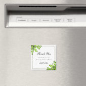 コーエレガントナーFern Decoration'結婚s Thank You マグネット (インサイチュ (食洗機))