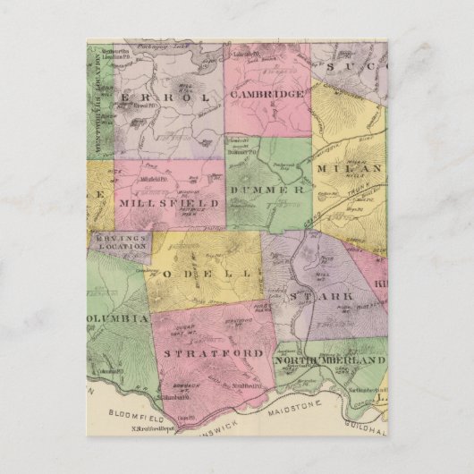 コーオス郡, ニューハンプシャー州 ポストカード (正面)