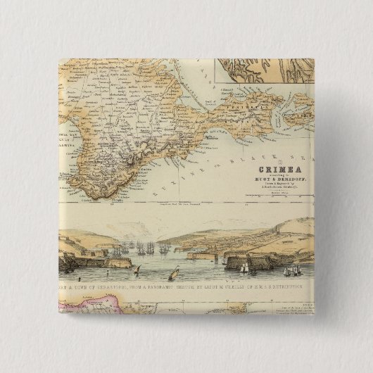 コーカウスとクリミア 缶バッジ (正面)