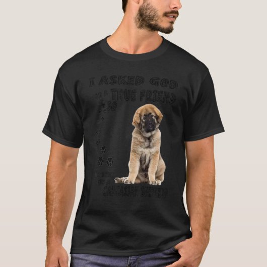 コーカサスのオーシャルカママパパコーカサスの羊飼い犬 Tシャツ (正面)