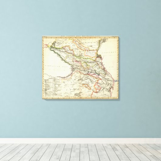 コーカサスの人々 キャンバスプリント (インサイチュ (ウッドフロア))