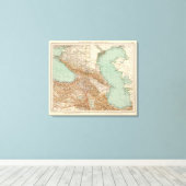 コーカサス7374、カスピ海 キャンバスプリント (インサイチュ (ウッドフロア))