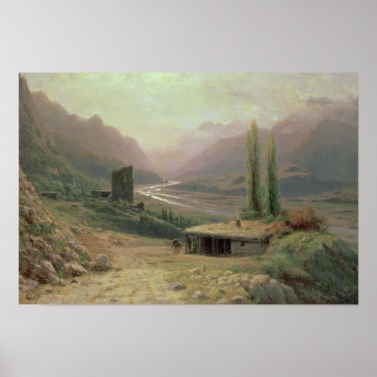 コーカサス・キャニオン， 1893 ポスター (正面)