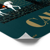 コーカサス・ヴィンテージ旅行ポスター復元 ポスター (角)