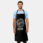 コーカスタムヒショップやカフェのバリスタエプロン エプロン (着用した状態)