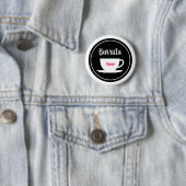 コーカスタムヒーカフェのバリスタ名ボタン 缶バッジ (インサイチュ)