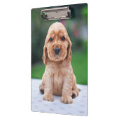 コーカースパニエル犬子犬 クリップボード (左)