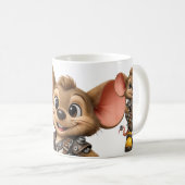 コーキー、メカニカルマウス コーヒーマグカップ (正面右)