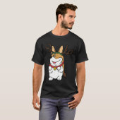 コーギおもしろいクリスマス Tシャツ (正面フル)