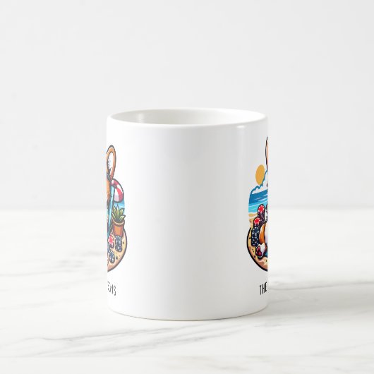 コーギおもしろいトランプのポーカー選手パーソナライズされた コーヒーマグカップ (中央)