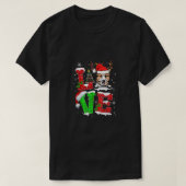 コーギおもしろいドグツリークリスマスライトクリスマスパジャマ Tシャツ (デザイン正面)