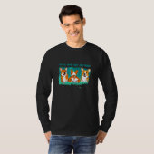 コーギおもしろいフレンズ Tシャツ (正面フル)