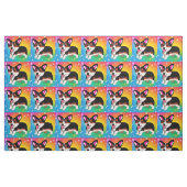 コーギおもしろい子犬 ファブリック (ファットクウォーター)