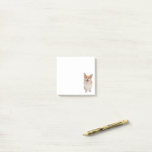 コーギおもしろい恋人の子犬のペンブロークウェルシュコーギ ポストイット (デスク上)