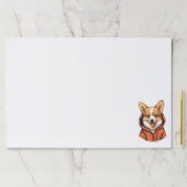 コーギおもしろい着用フード付きスウェットシャツ ペーパーパッド (インサイチュ)