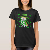 コーギおもしろいSt patricks day Tシャツ (正面)