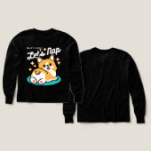 コーギお尻と昼寝ビーブス – かわいい眠り犬 (デザイン 正面＆背面)