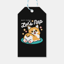 コーギお尻と昼寝ビーブス – かわいい眠り犬 ギフトタグ