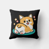 コーギお尻と昼寝ビーブス – かわいい眠り犬 クッション (裏面)