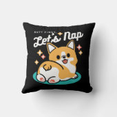 コーギお尻と昼寝ビーブス – かわいい眠り犬 クッション (裏面)