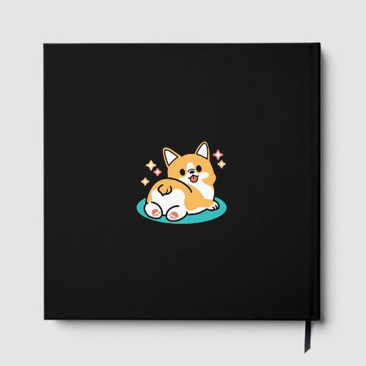 コーギお尻と昼寝ビーブス – かわいい眠り犬 ゲストブック (裏面)