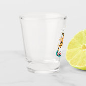 コーギお尻と昼寝ビーブス – かわいい眠り犬 ショットグラス (左)