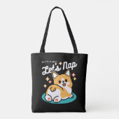 コーギお尻と昼寝ビーブス – かわいい眠り犬 トートバッグ (裏面)