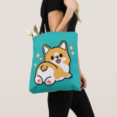 コーギお尻と昼寝ビーブス – かわいい眠り犬 トートバッグ (クローズアップ)