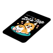 コーギお尻と昼寝ビーブス – かわいい眠り犬 マグネット (左側)