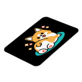 コーギお尻と昼寝ビーブス – かわいい眠り犬 マグネット (左側)