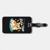 コーギお尻と昼寝ビーブス – かわいい眠り犬 ラゲッジタグ (裏面横)