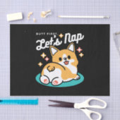 コーギお尻と昼寝ビーブス – かわいい眠り犬 薄葉紙 (クラフト)