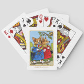 コーギお洒落ドッグイラストレーションカスタム トランプ (裏面)