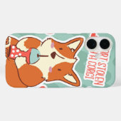 コーギかわいこちゃんボバラブおもしろい犬電話 Case-Mate iPhoneケース (裏面 (横))