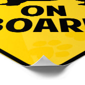 コーギが乗っている ポスター (角)